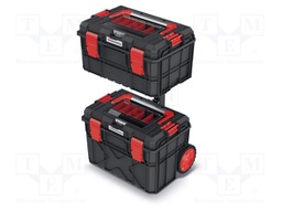 Toolbox; 546x380x685mm; polymer; X BLOCK; IP55; 2pcs; on wheels