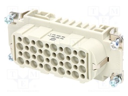Connector: rectangular; female; Han D HMC; PIN: 40; size 16B; 250V