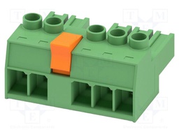 PCB connector, nominal cross section: 6 mm2, color: green, n