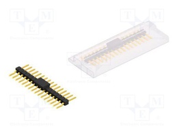 Connector: pin strips; pin header; male; PIN: 16; 2.54mm; SMT; 1x16