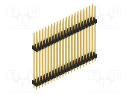 Connector: pin strips; pin header; male; PIN: 42; 2.54mm; THT; 2x21