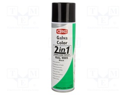 Paint; black; RAL: 9005; spray; GALVACOLOR; 500ml; 1.08g/cm3