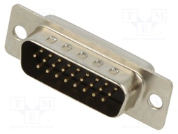 D-Sub HD; PIN: 26; plug; male; for cable; soldering