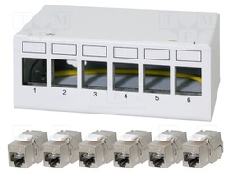 Connector: RJ45; patch panel