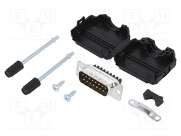 D-Sub; PIN: 15; male; unshielded; straight; screw terminal; UNC4-40