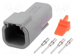 Connector: wire-wire; ATM; plug; male; Size: 20; 22AWG÷16AWG; PIN: 4