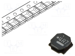 Inductor: wire; SMD; 4.7uH; Ioper: 3A; R: 31mΩ; ±20%; 6x6mm; Isat: 2.7A