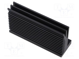 Heatsink: extruded; grilled; black; L: 84mm; W: 50mm; H: 28mm; PCB