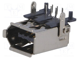 Socket; IEEE1394; THT; PIN: 6; angled 90°