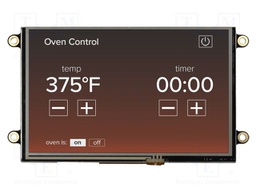 Display: TFT; 800x480; Illumin: LED; Window dimensions: 109x65.8mm