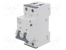 Circuit breaker; 230/400VAC; Inom: 16A; Poles: 2; DIN; Charact: C