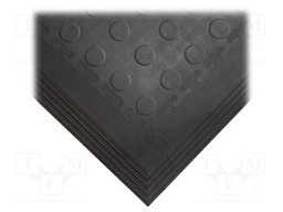 Corner edge; Width: 0.5m; L: 0.5m; Mat: PVC; Colour: black; Pcs: 4