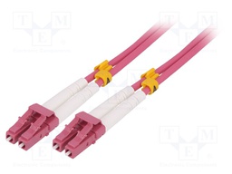 Connector: fiber optic; patchcord; multi mode duplex (MM); male