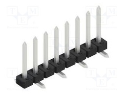 Connector: pin strips; pin header; male; PIN: 8; 2mm; SMT; 1x8; 100V