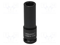 Wrench; hex socket,socket spanner,impact; HEX 14mm; 1/2"; long