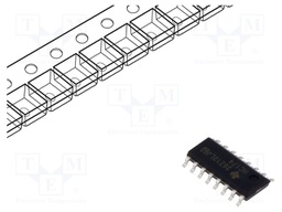 IC: digital; D flip-flop; Ch: 6; SMD; SOIC16; reel,tape; HC