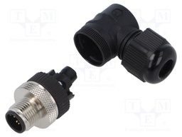 Connector: M12; plug; male; angled; PIN: 5; 0.75mm2; 30V; 4A; 4÷8mm