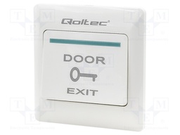 Exit button; wall mount; IP20; AC load @R: 3A/125VAC