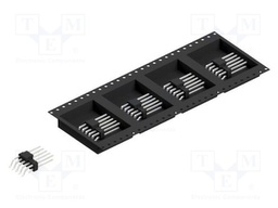 Connector: pin strips; pin header; male; PIN: 10; 2.54mm; SMT; 2x5