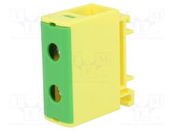 Splice terminal: rail; 1.5÷50mm2; ways: 1; terminals: 2; Width: 18mm