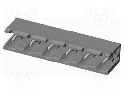 Connector: pluggable terminal block; socket; male; on PCBs
