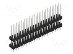 Connector: pin strips; pin header; male; PIN: 38; 2.54mm; THT; 2x19