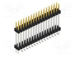 Connector: pin strips; pin header; male; PIN: 34; 2.54mm; SMT; 2x17