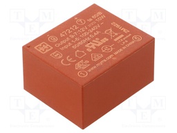 Converter: AC/DC; 10W; Uout: 12VDC; Iout: 830mA; 82%; Mounting: PCB