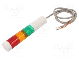 Signaller: signalling column; LED; red/amber/green; 24VDC; IP65
