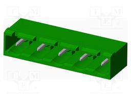 Connector: pluggable terminal block; socket; male; angled 90°