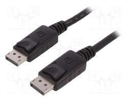 Cable; DisplayPort 1.2; DisplayPort plug,both sides; 2m; black