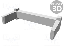 Cable clamp; PIN: 16; for IDC connector