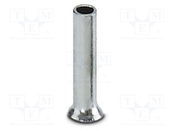 Tip: bootlace ferrule; non-insulated; copper; 0.25mm2; tinned