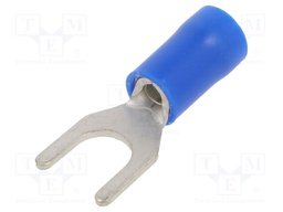 Tip: fork; M5; Ø: 5.3mm; 1.5÷2.5mm2; crimped; for cable; insulated
