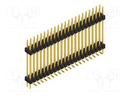 Connector: pin strips; pin header; male; PIN: 44; 2.54mm; SMT; 2x22