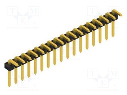 Connector: pin strips; pin header; male; PIN: 17; 2.54mm; THT; 1x17