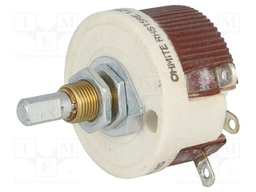 Potentiometer: shaft; single turn; 15Ω; 25W; 6.35mm; wirewound