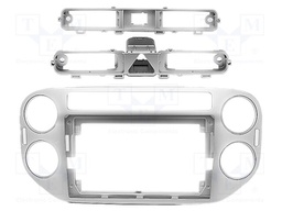 Radio frame; VW; silver; 9"