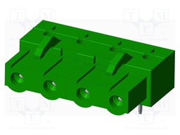 Connector: pluggable terminal block; socket; female; angled 90°