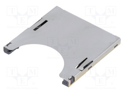Connector: for cards; SD; push-push; SMT; gold flash