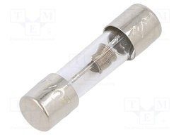 Fuse: fuse; time-lag; 6.3A; 125VAC; glass; 5x20mm
