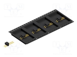 Connector: pin strips; pin header; male; PIN: 2; 2.54mm; SMT; 1x2