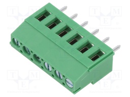 PCB terminal block; Contacts ph: 5.08mm; ways: 6; angled 90°; 300V