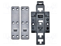 Rack mount; for DIN rail mounting