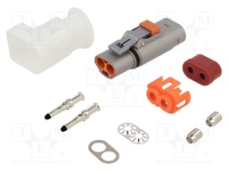 Connector: DC supply; male; for cable; Mech.durability: 100cycles