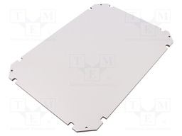 Mounting plate; insulating; W: 250mm; L: 350mm; Series: GEOS; grey