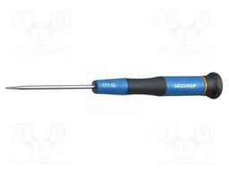 Screwdriver: precision; slot; 1.5mm; Blade length: 60mm