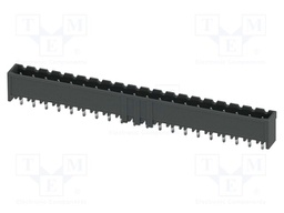 PCB headers, nominal cross section: 2.5 mm2, color: black, n