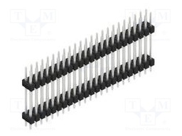Connector: pin strips; pin header; male; PIN: 46; 2.54mm; THT; 2x23