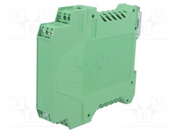 Enclosure: for DIN rail mounting; polyamide; green; terminals: 12